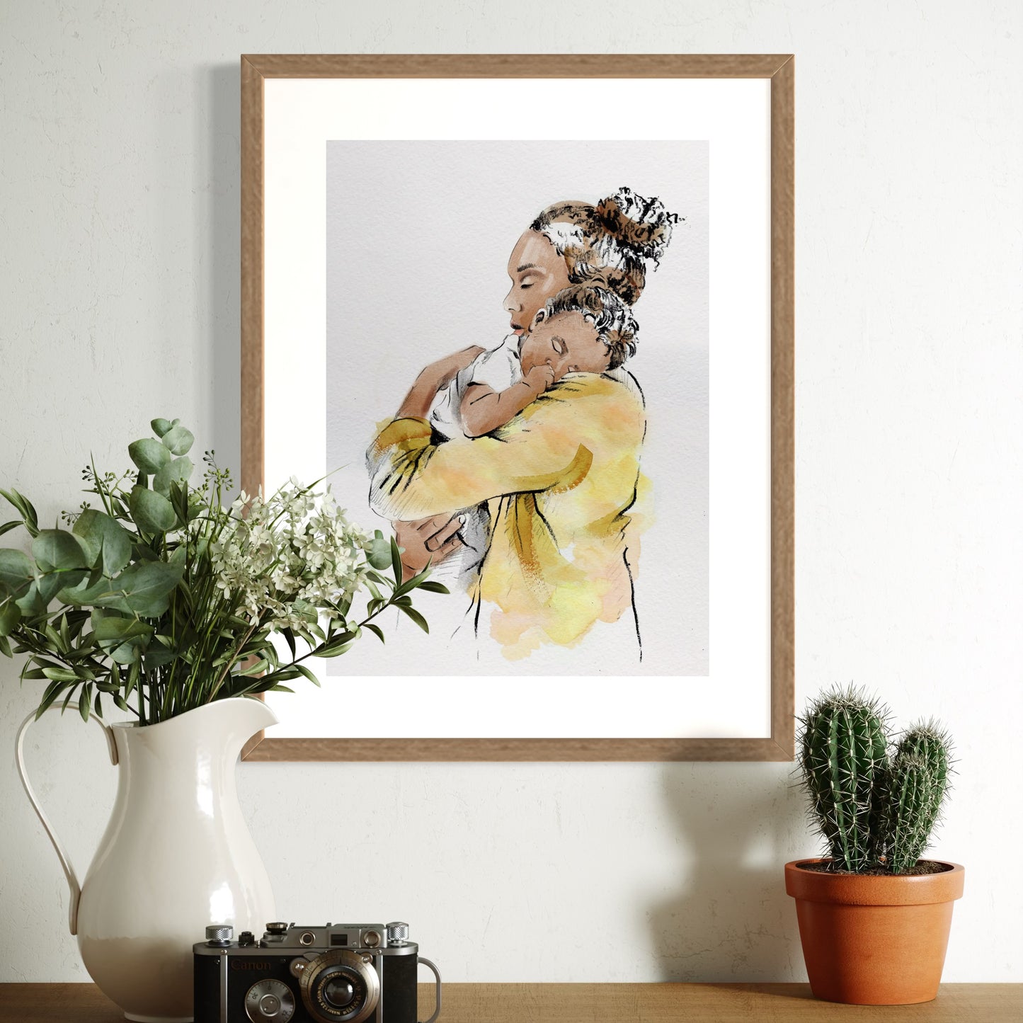 Bespoke Mum & Baby Illustration