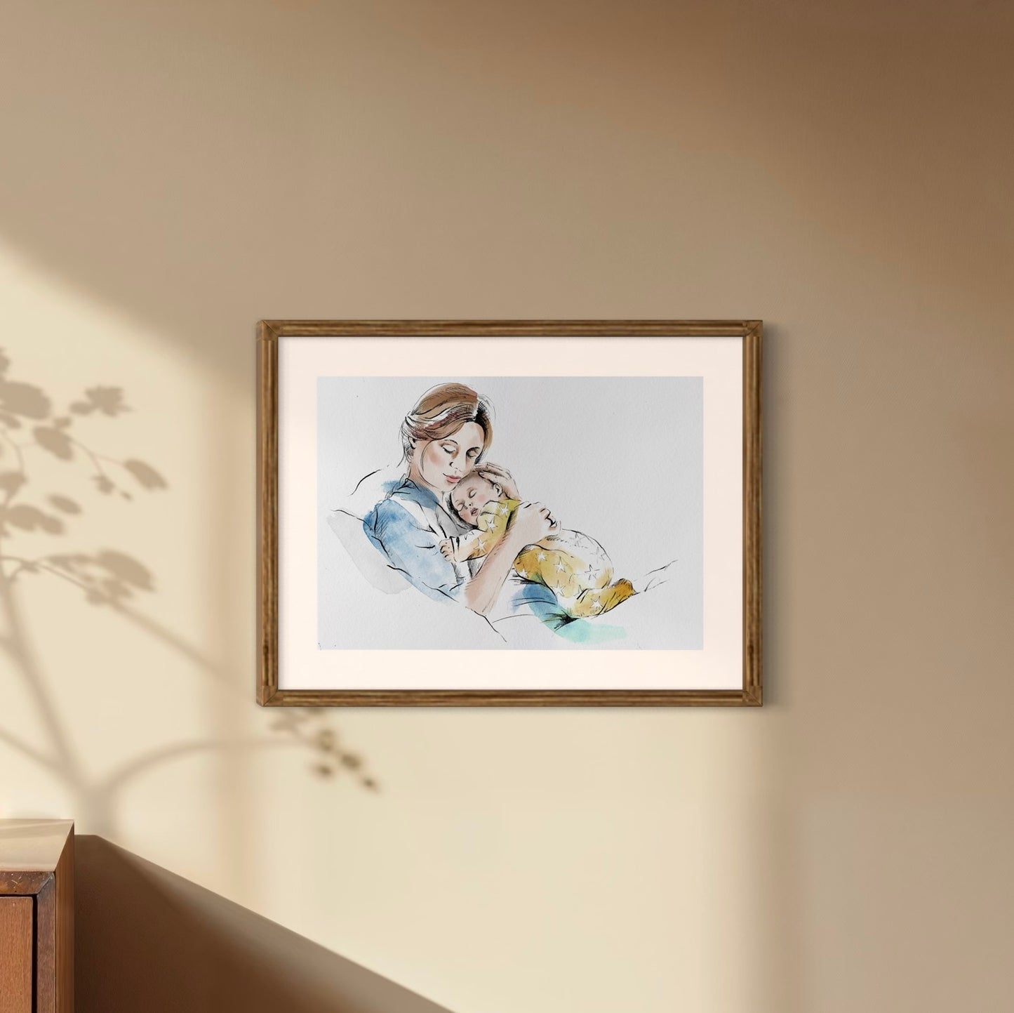 Bespoke Mum & Baby Illustration
