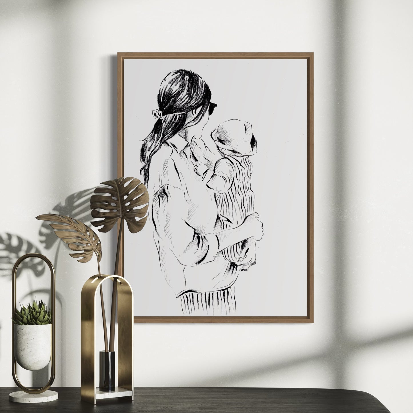 Bespoke Mum & Baby Illustration