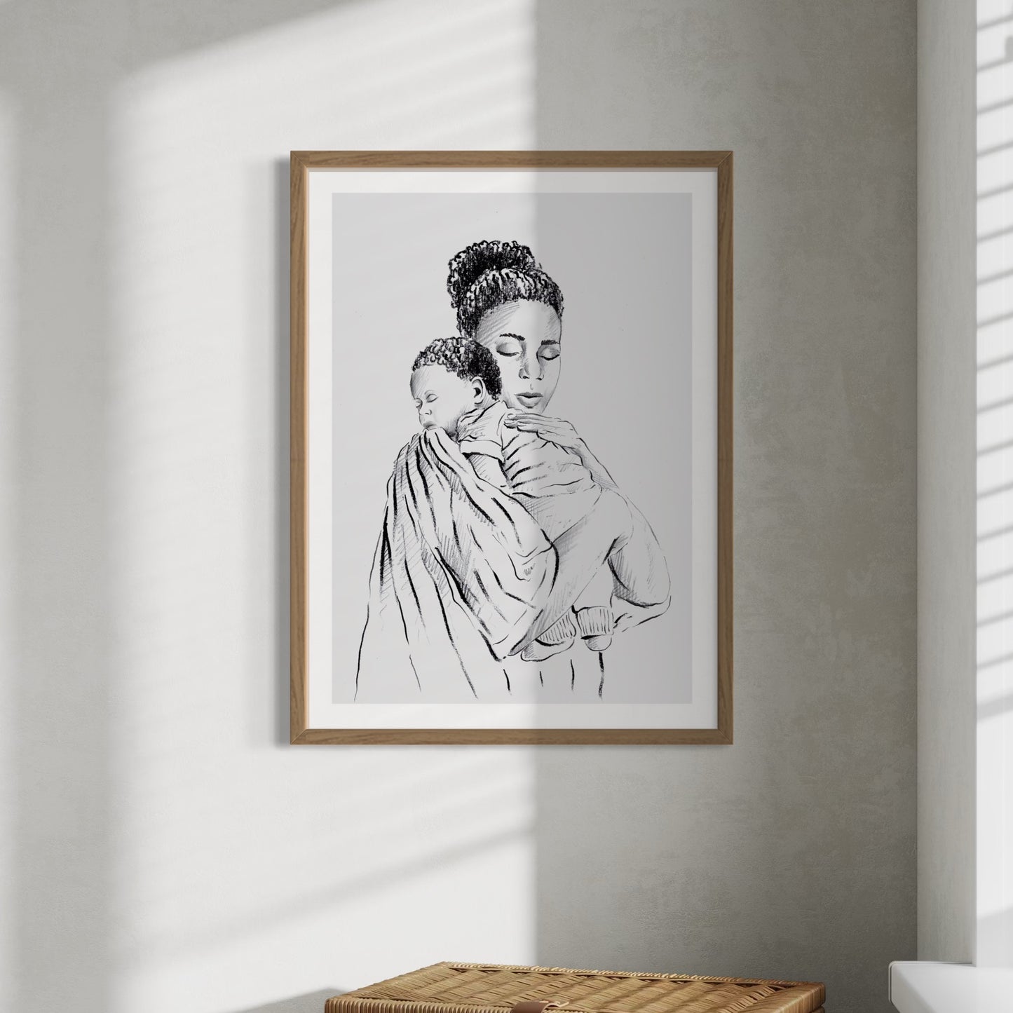 Bespoke Mum & Baby Illustration