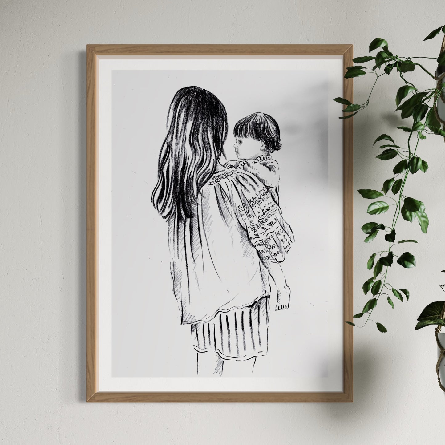 Bespoke Mum & Baby Illustration