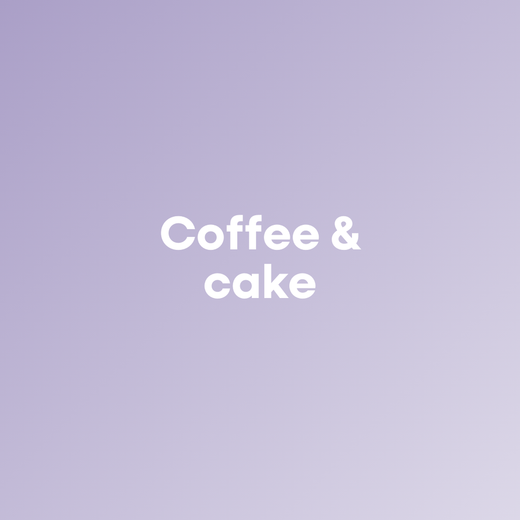 Cake and hot drink at Coffee at 108