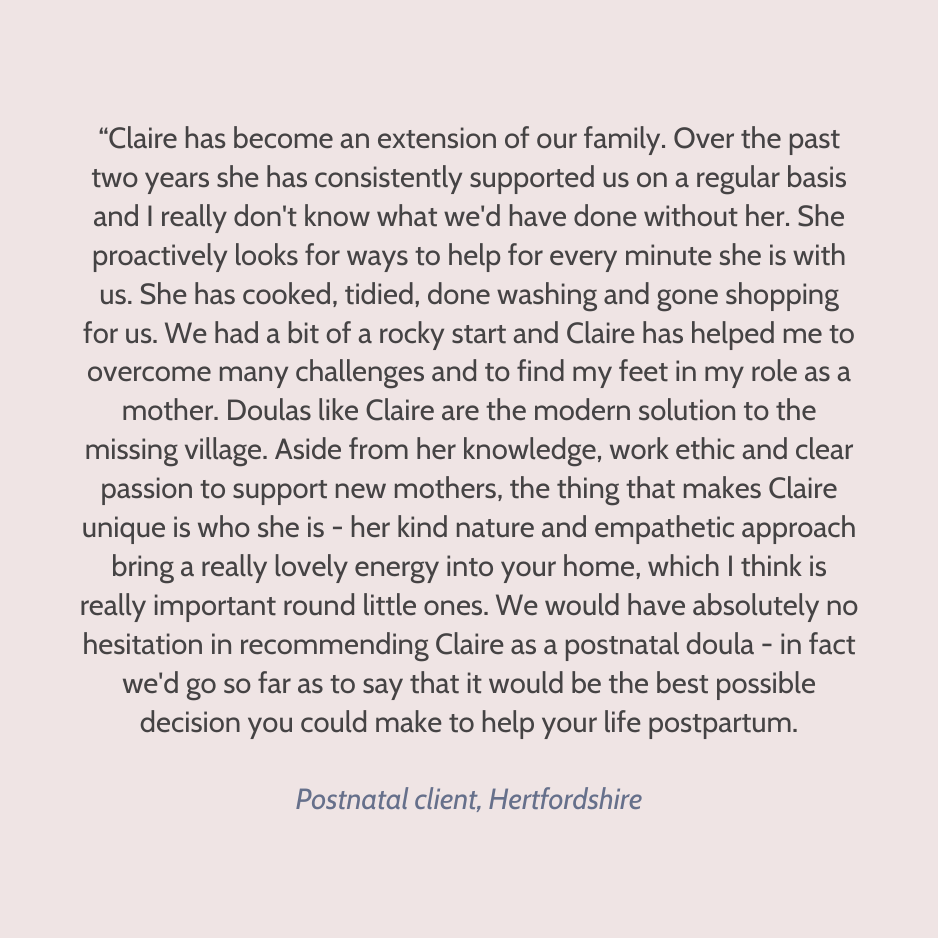 Postnatal Doula Support - Tring