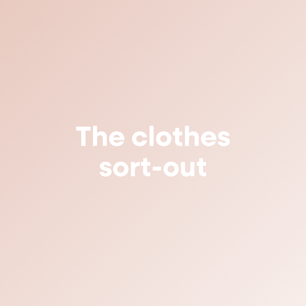 The clothes sort out