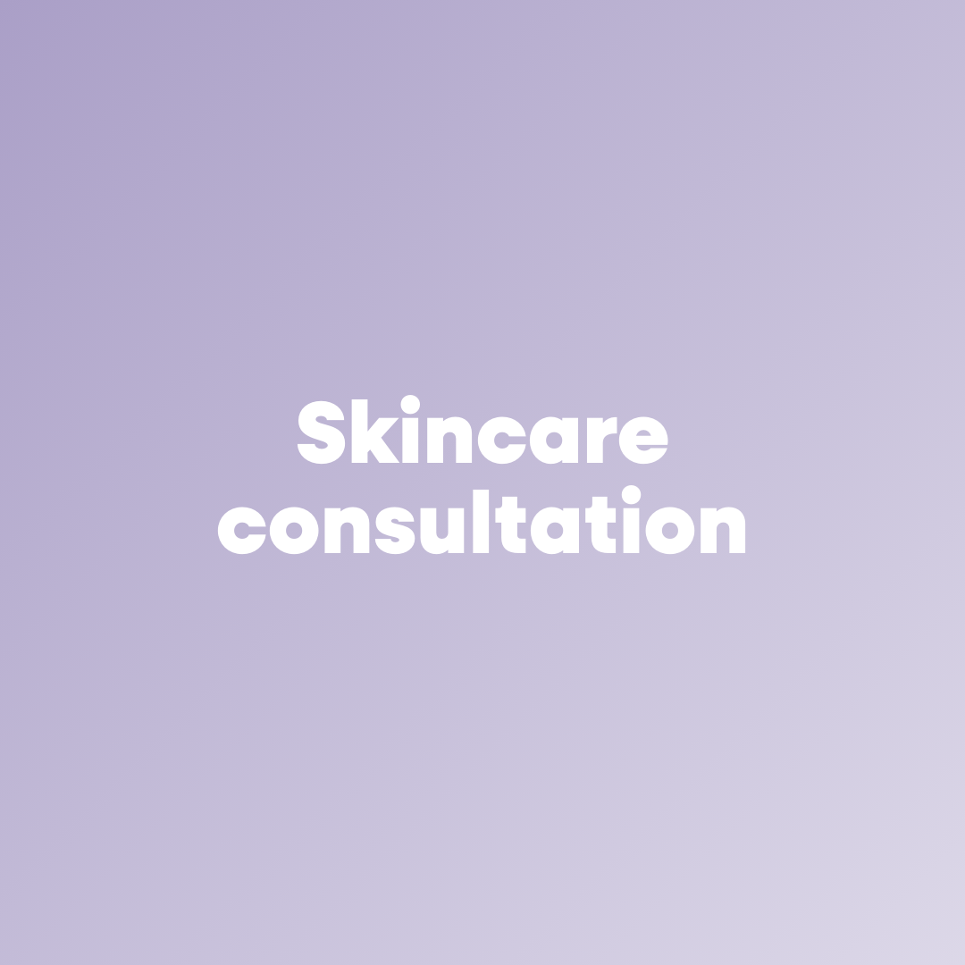 1 to 1 skincare consultation