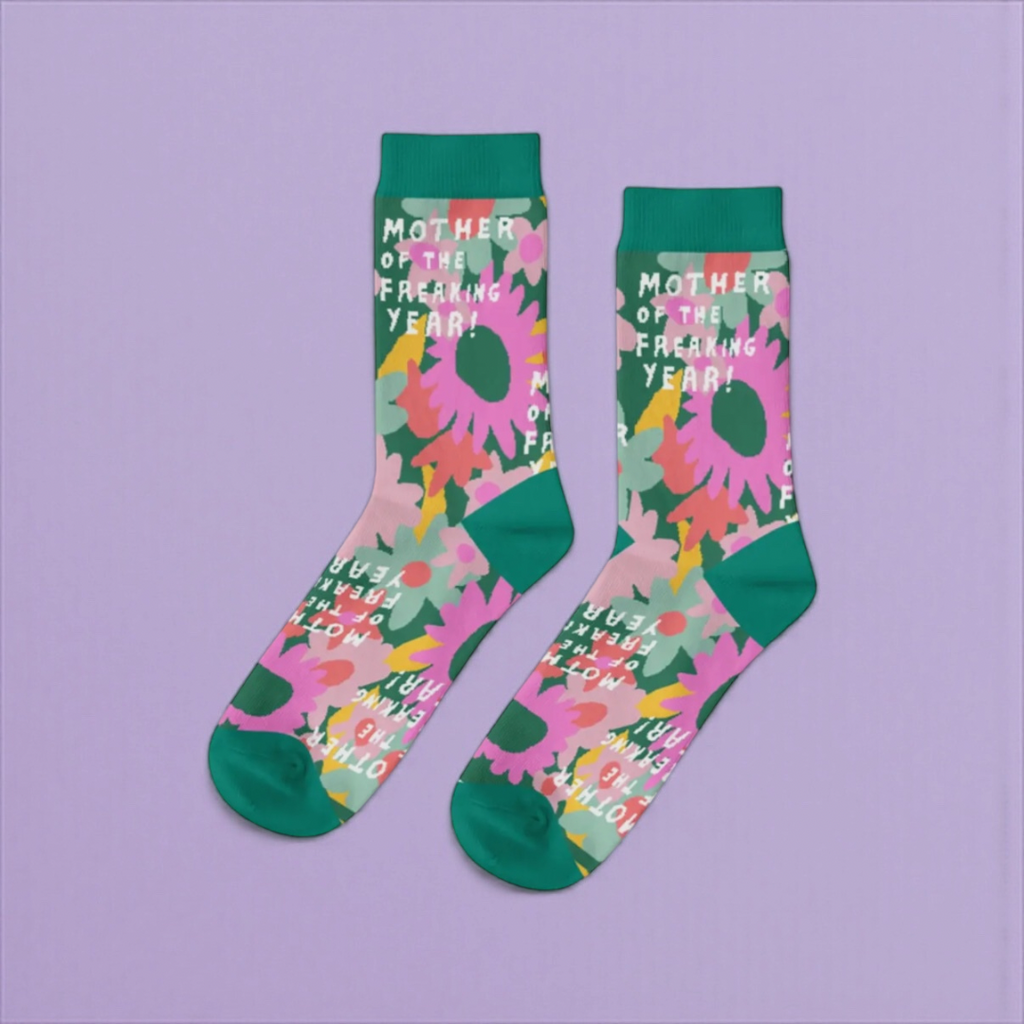 Mother of the Freaking Year Socks